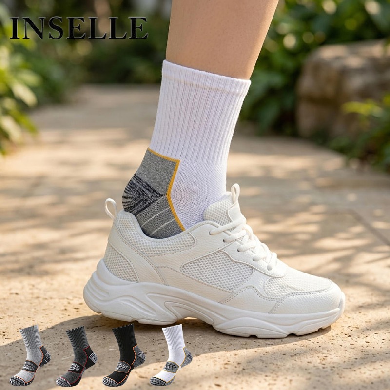 Anti Blister Sock - Color Block Zoned Cushion Mid-Calf Sports