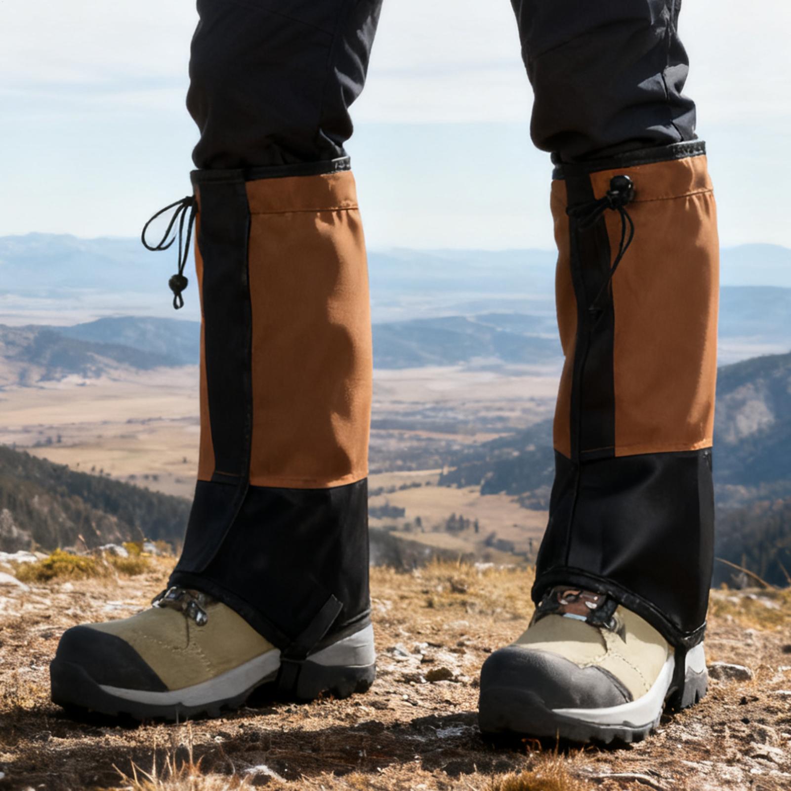 Running Gear For Rain - Waterproof Leg Gaiters for Hiking, Adjustable