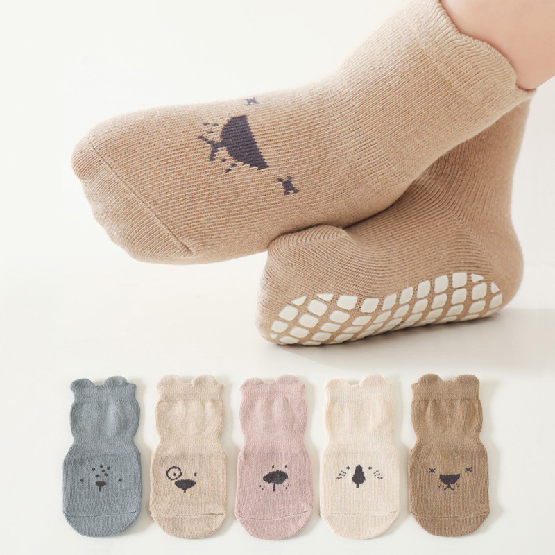 Anti Blister Sock - 3/5 Pairs Baby Adorable Animals Pattern