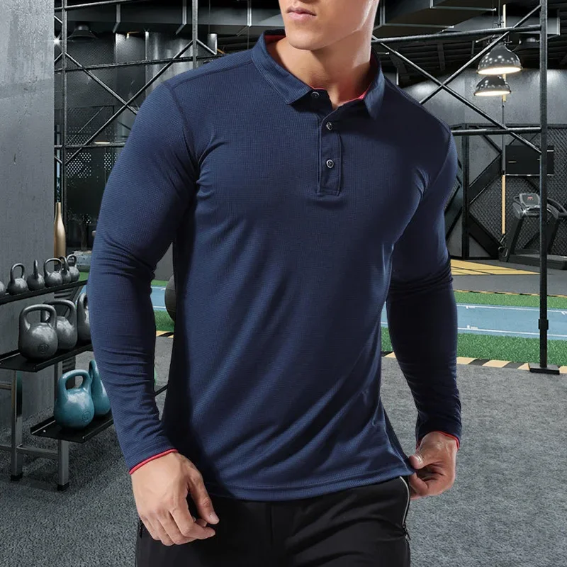 Men Running Sport Shirts Tops  - Running Gear Winter ulasan dan harga
