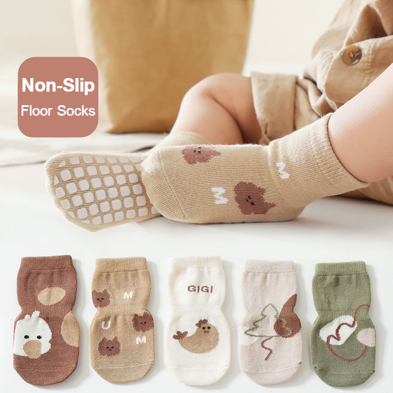 5 Pairs Kids Non-Slip Socks Cu - Anti Blister Sock ulasan dan harga