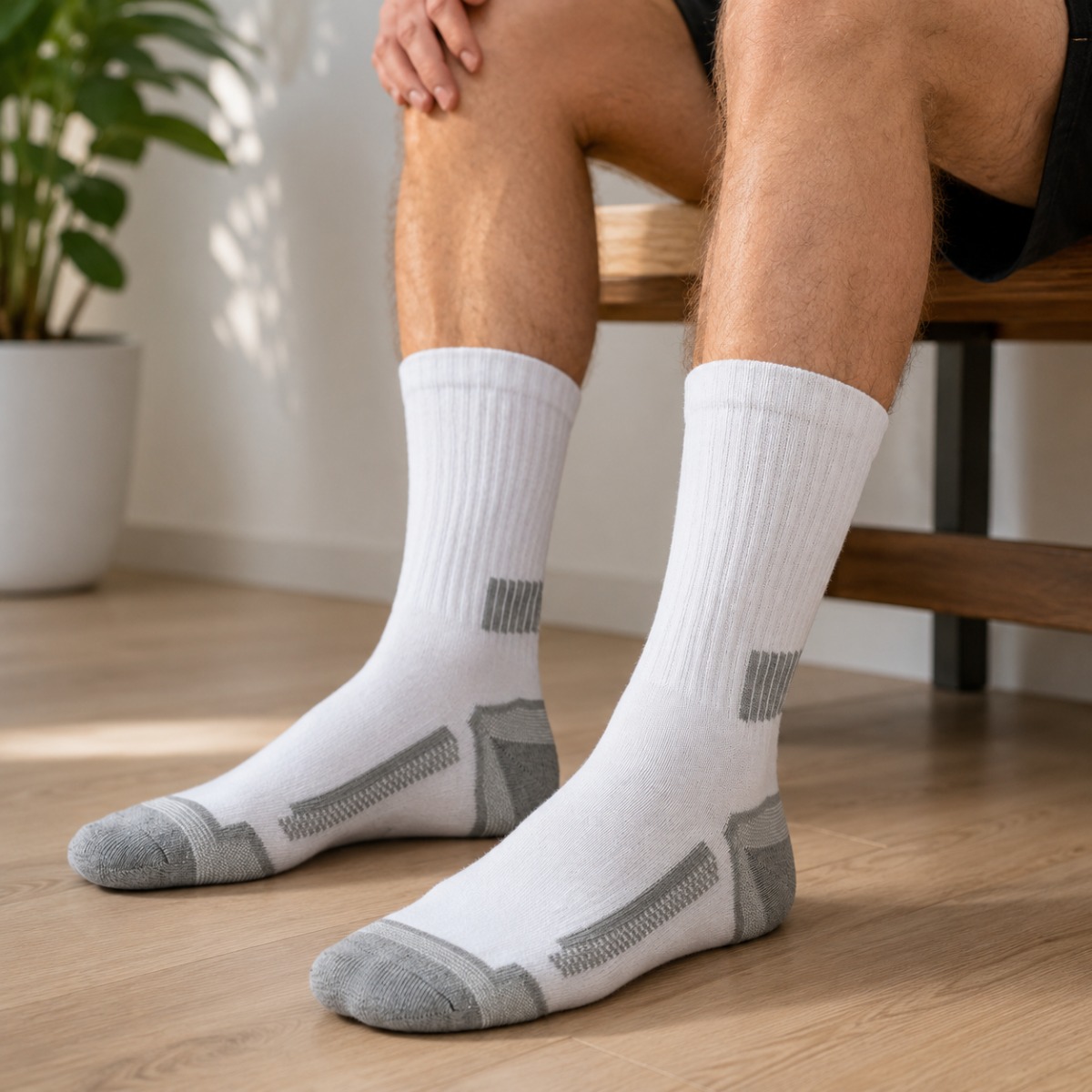 1/6Pairs Men Athletic Crew Spo - Anti Blister Sock ulasan dan harga