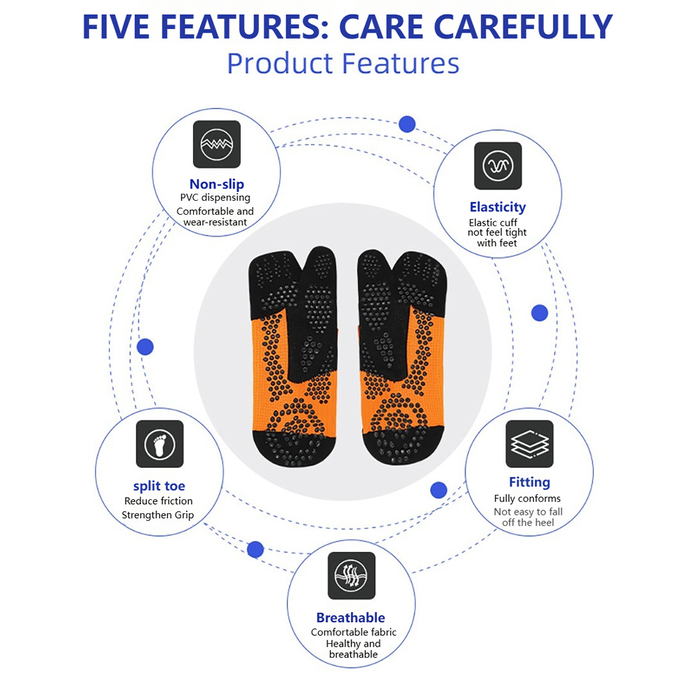 LOOGDEEL Two-toe Non-slip Sili - Anti Blister Sock ulasan dan harga