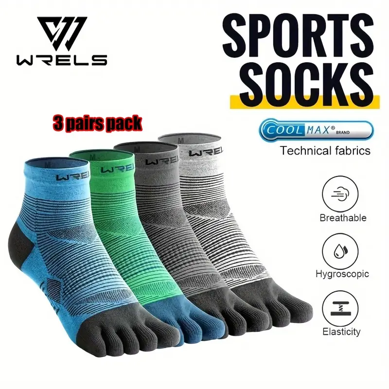 WRELS 1/3pairs Toe Socks COOLM - Anti Blister Sock ulasan dan harga