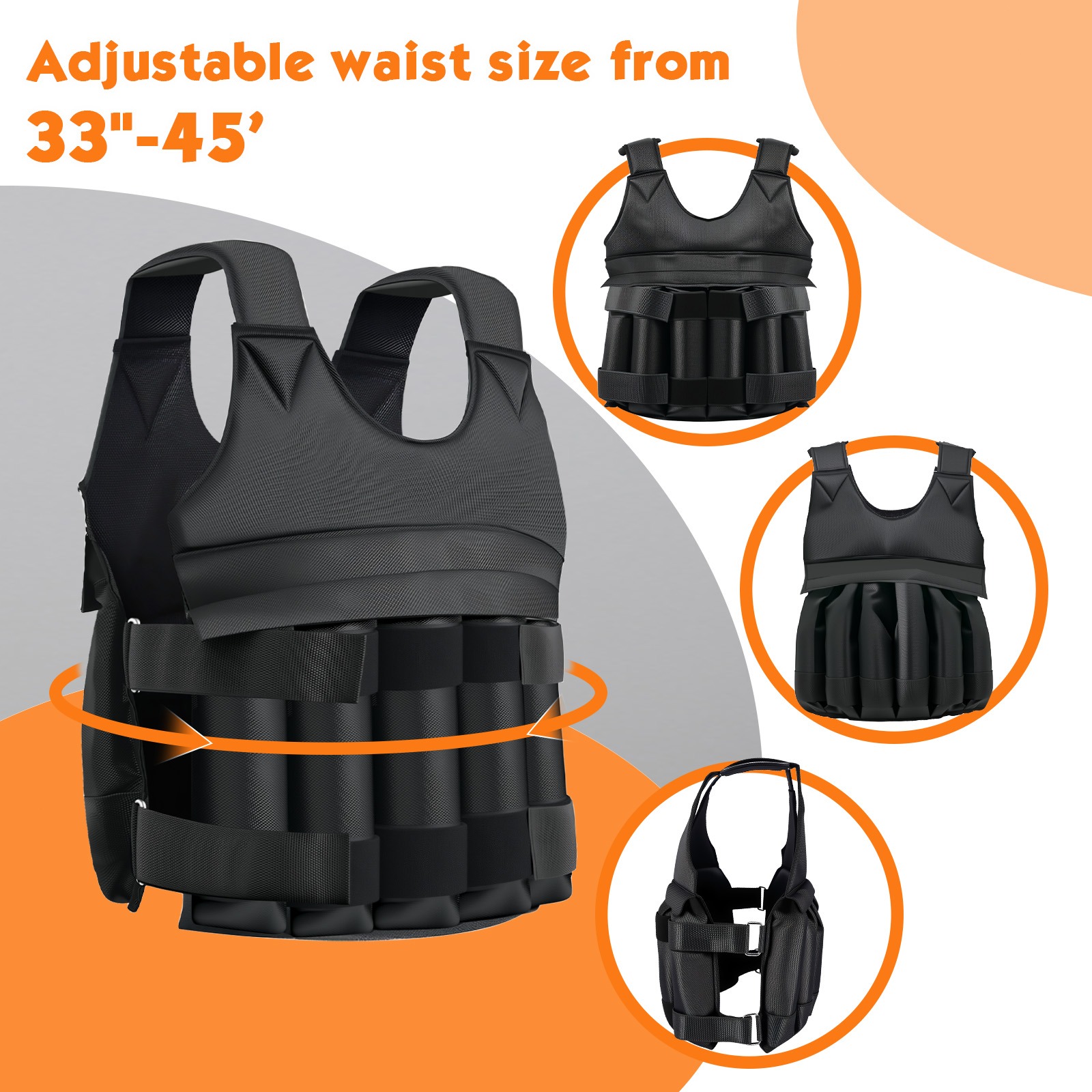 Adjustable Weighted Vest for M - Running Gear Design ulasan dan harga