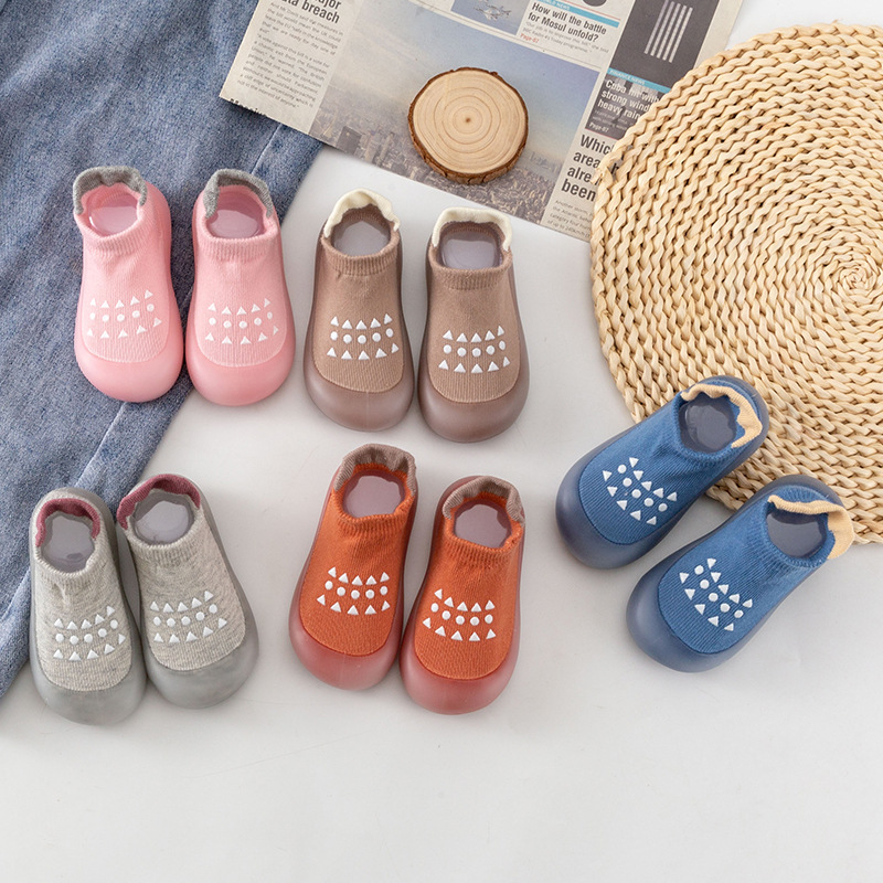 Baby Floor Shoes Blue and Pink - Anti Blister Sock ulasan dan harga