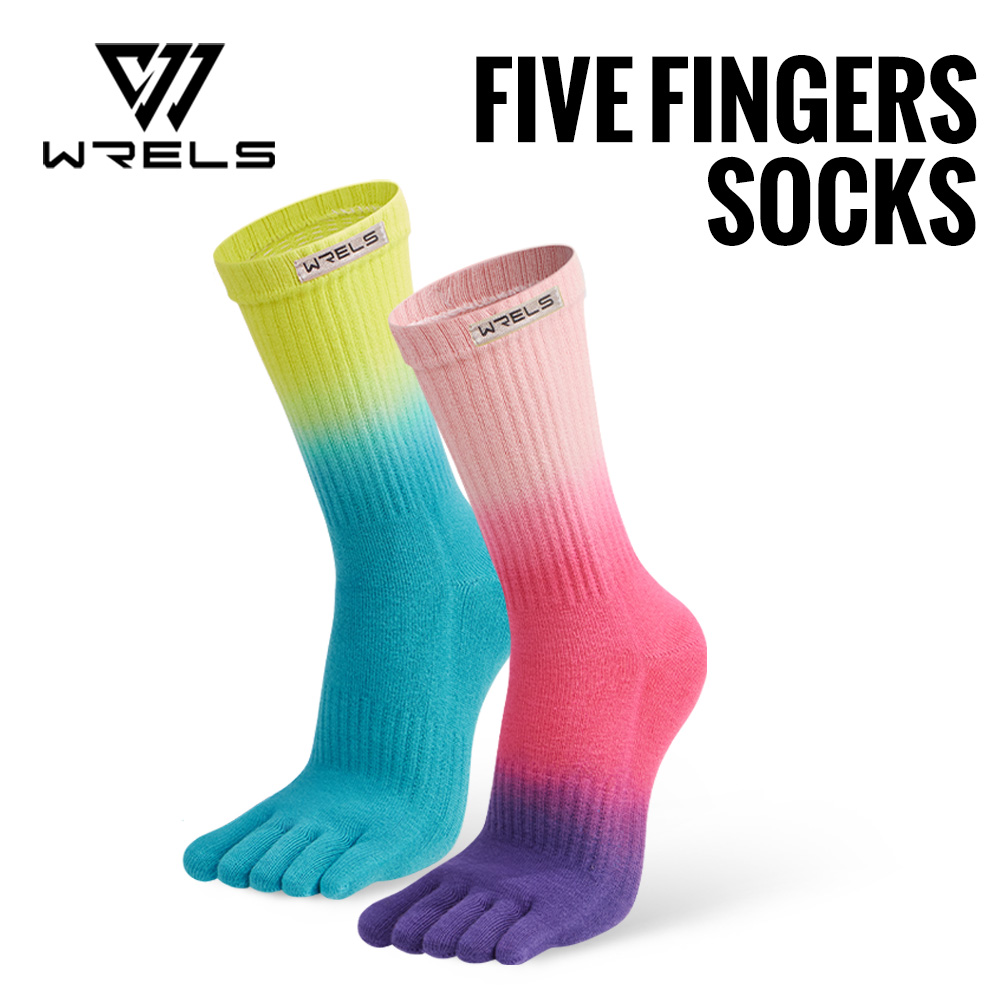 WRELS Toe Socks Cotton Athleti - Anti Blister Sock ulasan dan harga