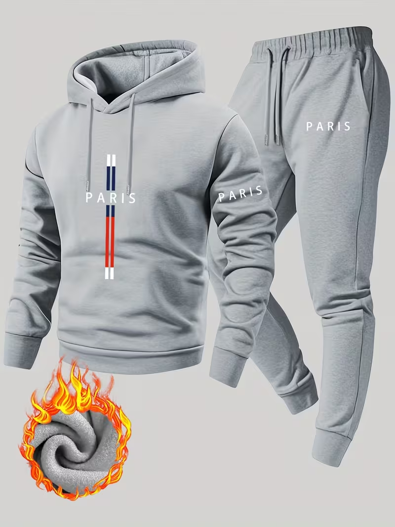 Men's Urban Casual Two-Piece S - Running Gear Winter ulasan dan harga