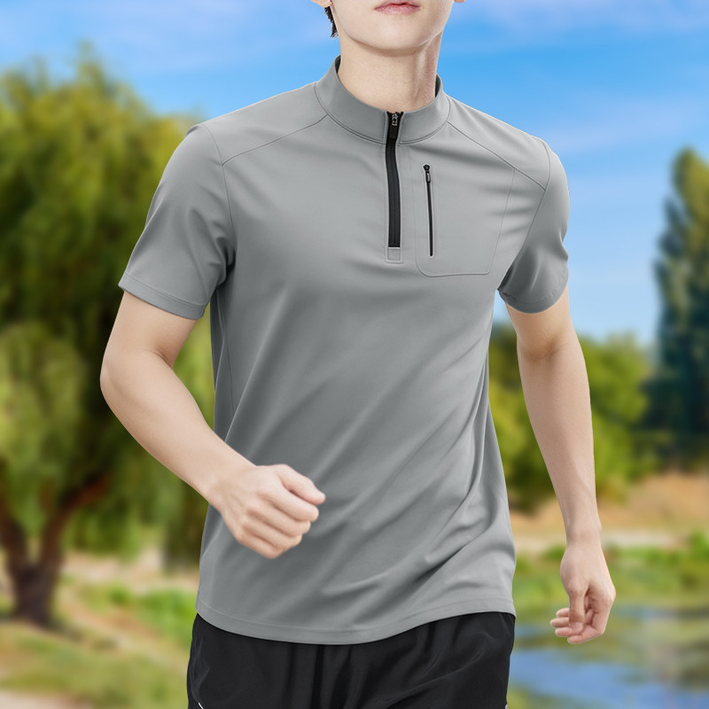 Men's Half-Zip High-Stretch Qu - Running Gear Winter ulasan dan harga