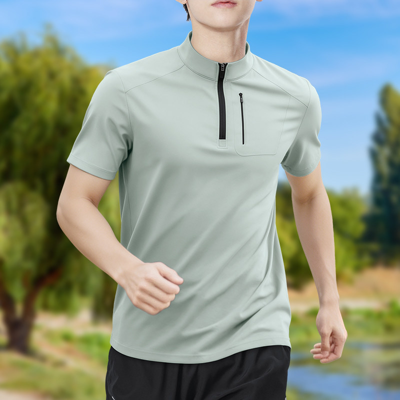 Men's Half-Zip High-Stretch Qu - Running Gear Winter ulasan dan harga